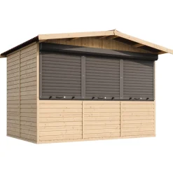 Timbela - Houten Tuinhuis, Houten Marktkraam - M150az - 263 X 336 Cm / 6 M²