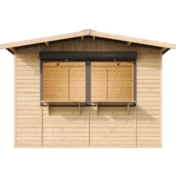 Timbela - Houten Tuinhuis, Houten Marktkraam - M150z - 263 X 336 Cm / 6 M2