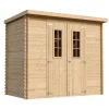 Timbela - Houten Tuinschuur 2.63 M2 - M310c - Tuinhuis Voor Gereedschaps- En Fietsenstalling