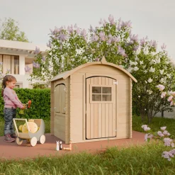 Timbela M505-1 - Houten Huis Voor Kinderen Zonder Vloer - 1,1m2 / 146x112xh145cm