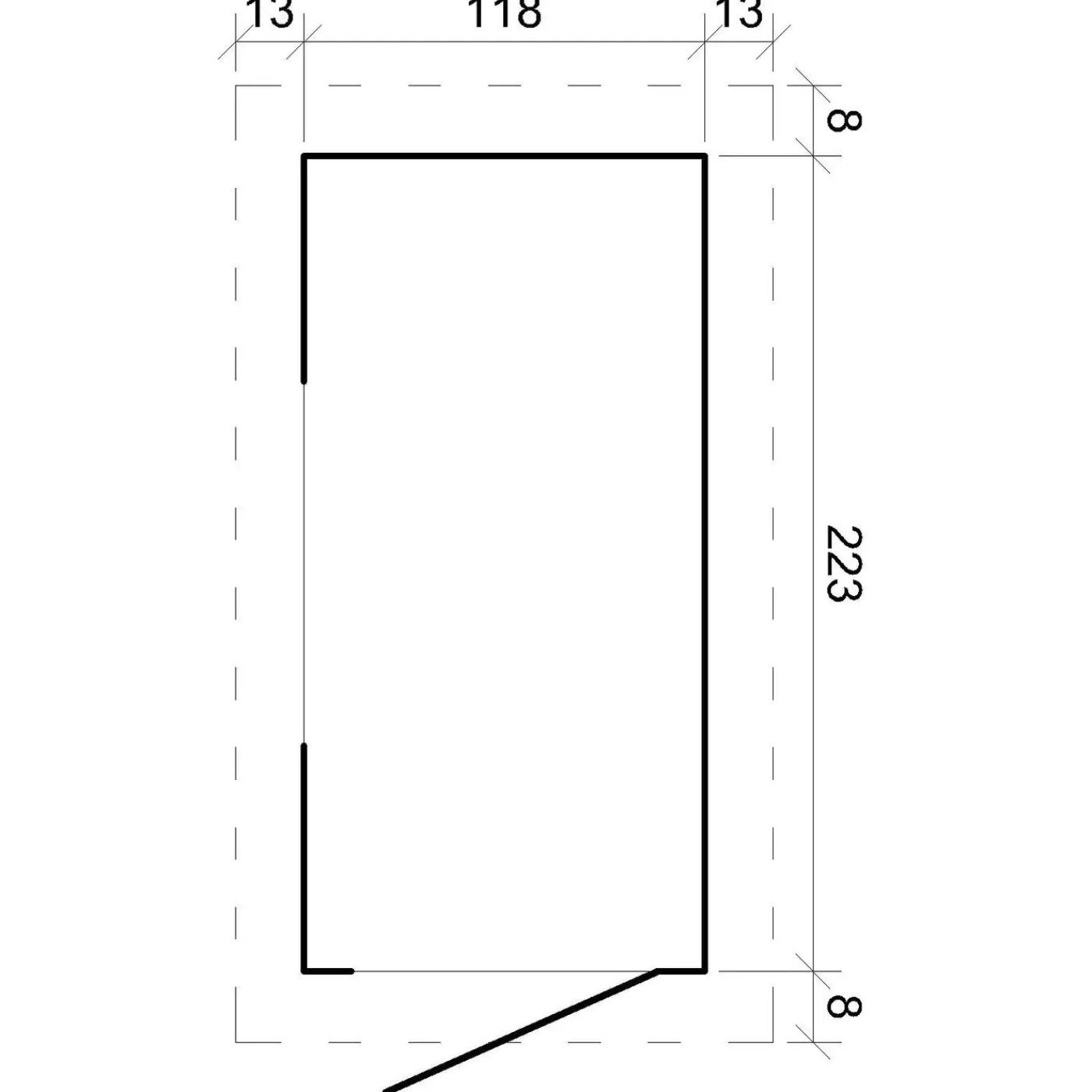 Timbela M306 - Houten Tuinschuur 2.63 M2 - Tuinhuis Voor Gereedschaps- En Fietsenstalling