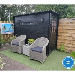 Timbela M306 - Houten Tuinschuur 2.63 M2 - Tuinhuis Voor Gereedschaps- En Fietsenstalling