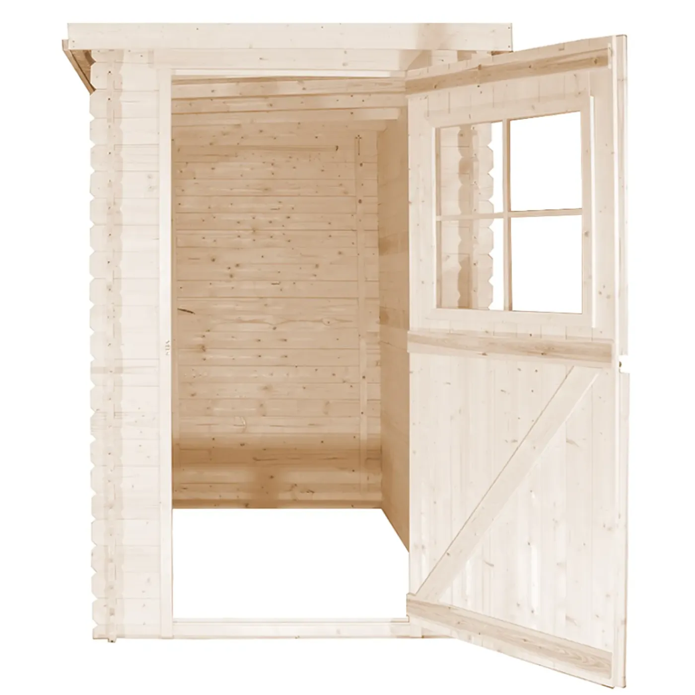 Timbela M306 - Houten Tuinschuur 2.63 M2 - Tuinhuis Voor Gereedschaps- En Fietsenstalling