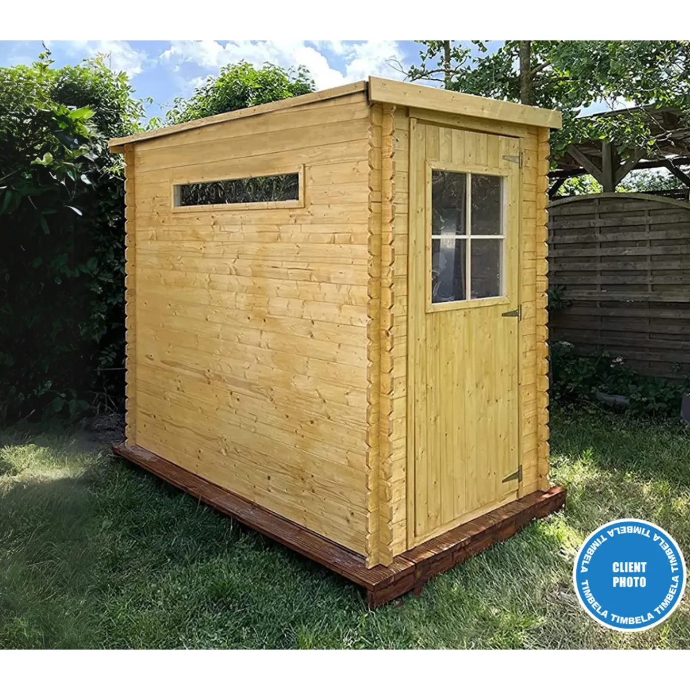Timbela M306 - Houten Tuinschuur 2.63 M2 - Tuinhuis Voor Gereedschaps- En Fietsenstalling