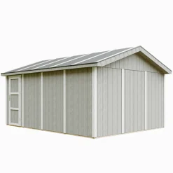 Timbela - Premium Kwaliteit Garage 17 M² - M991b-tundra Grey - L378xb530 Cm