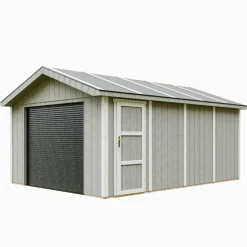 Timbela - Premium Kwaliteit Garage 17 M² - M991b-tundra Grey - L378xb530 Cm