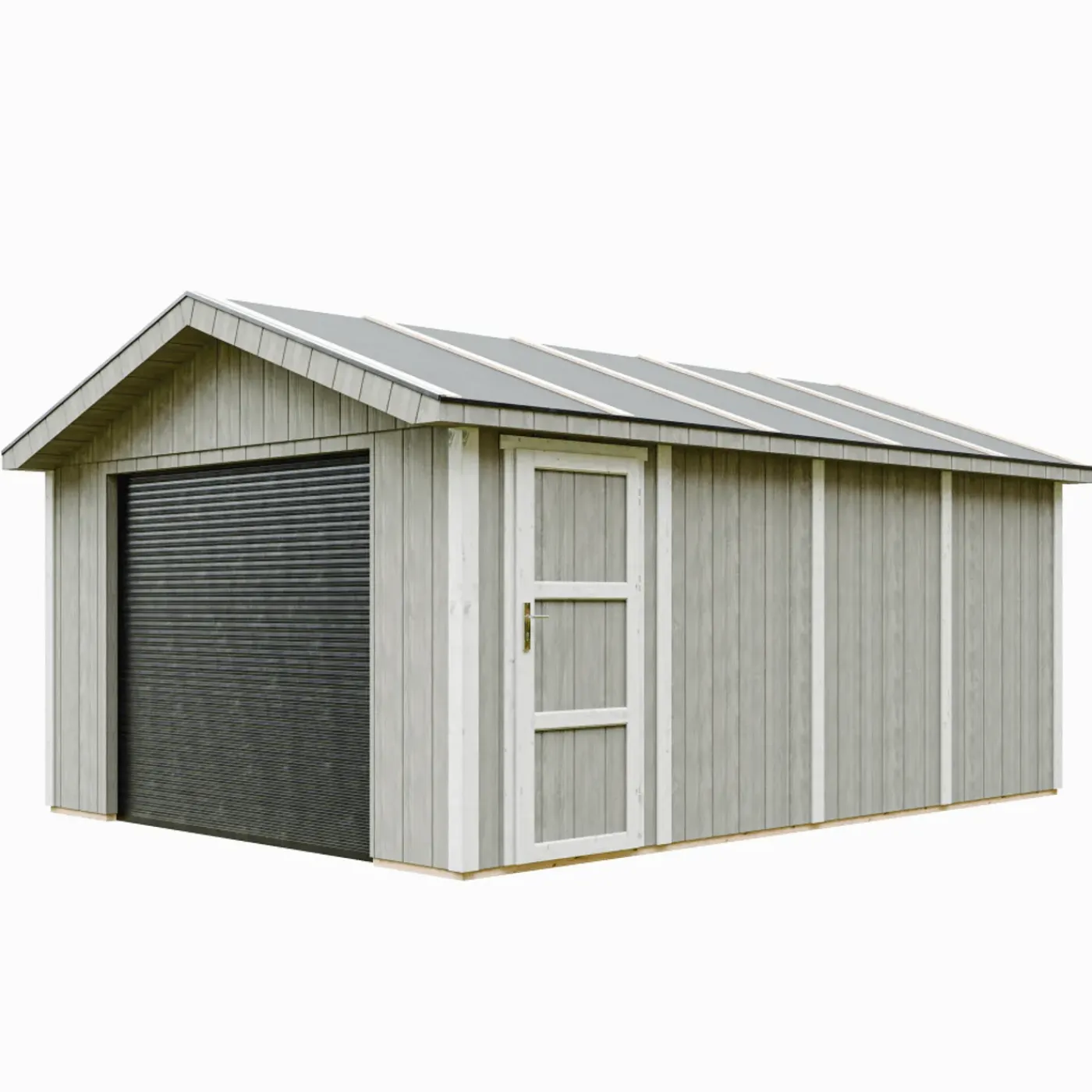 Timbela - Premium Kwaliteit Garage 17 M² - M991b-tundra Grey - L378xb530 Cm