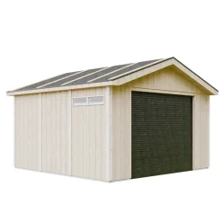 Timbela - Premium Kwaliteit Garage 13 M² - M990b-redwood Red - L378xb412 Cm
