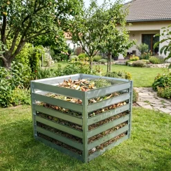Timbela - Tuincompostbak - M800 - Metalen Compostbak 91 X 91 X H85 Cm / 704l