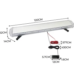T-Mech Amberkleurige noodverlichting van 1200 mm met bedieningspaneel