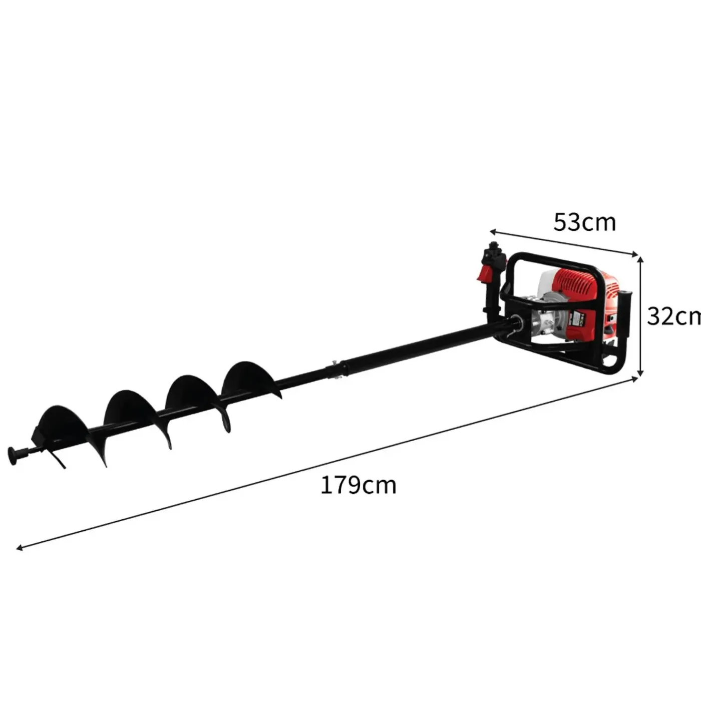Monster Shop T-Mech grondboor & 4-takt palenrammer 120 mm