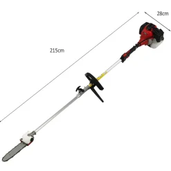 T-Mech 5-in-1 Multitool voor de Tuin - Heggenschaar, Kettingzaag,