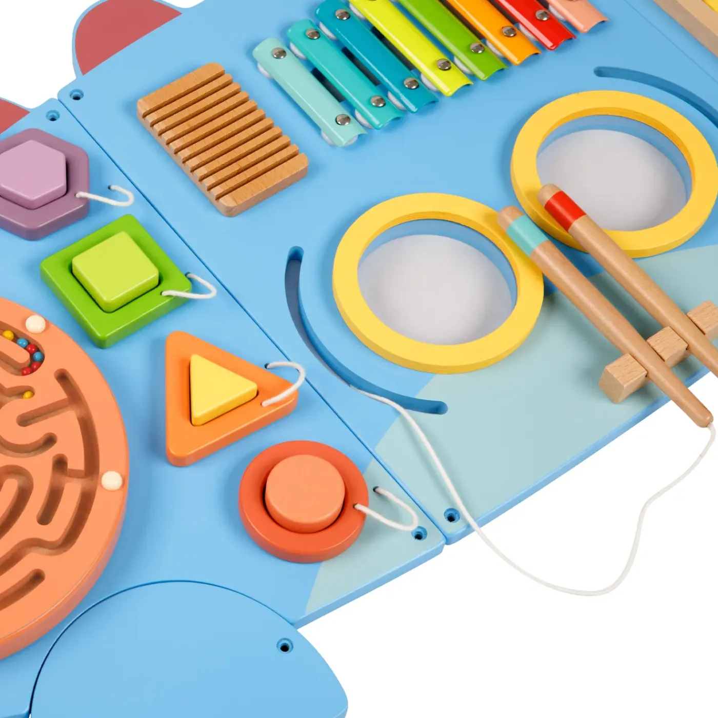 Tooky Toy Dinosaurus Activiteitenpaneel - Speelgoed Van Hout