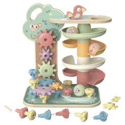 Tooky Toy Knikkerbaan Met Dieren Van Hout