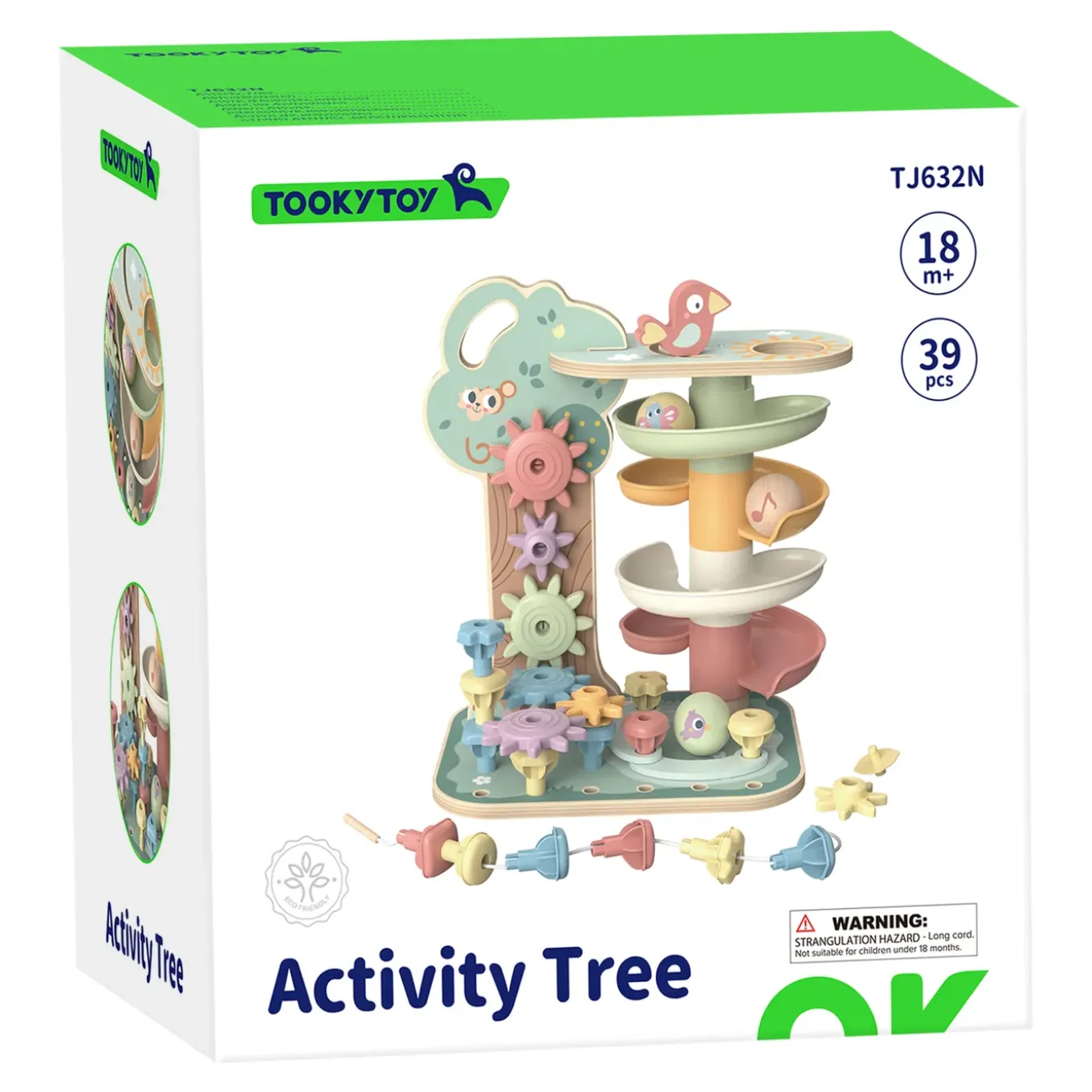 Tooky Toy Knikkerbaan Met Dieren Van Hout
