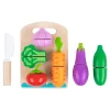 Tooky Toy Speelgoed Snijset Van Hout - Groente - 6-delig