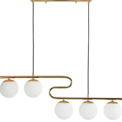 Toolight Hanglamp App1599-5cp Goud 108x108x108cm