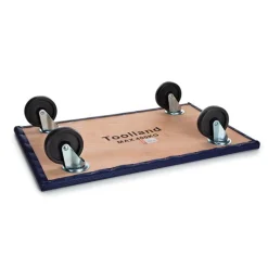 Toolland Meubelroller, 400 Kg Transporthulp, Houten Platform 65 X 40 Cm 400 Kg, Blauw,zwart, Triplex