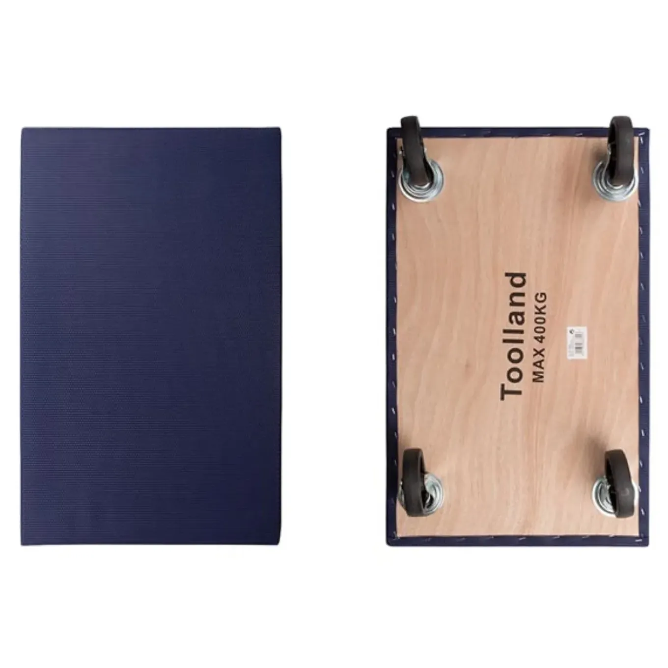 Toolland Meubelroller, 400 Kg Transporthulp, Houten Platform 65 X 40 Cm 400 Kg, Blauw,zwart, Triplex