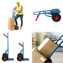 Toolland Steekwagen, Inklapbaar, Transportwagen, 150 Kg, Blauw