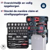 4toolz Xxl Gereedschapskoffer - 1020-delig - Aluminium Gereedschapstrolley Met Wielen