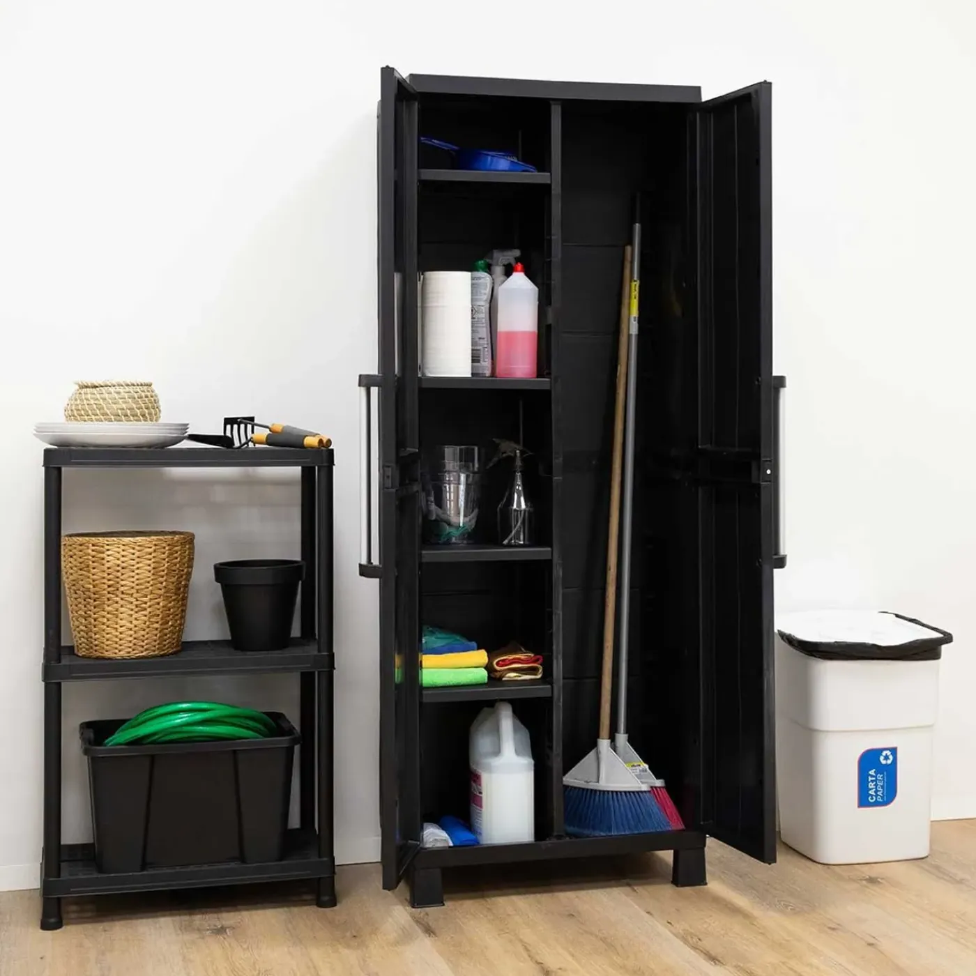 TOOMAX Garage Midi Utility Opbergkast Hoog - Antraciet