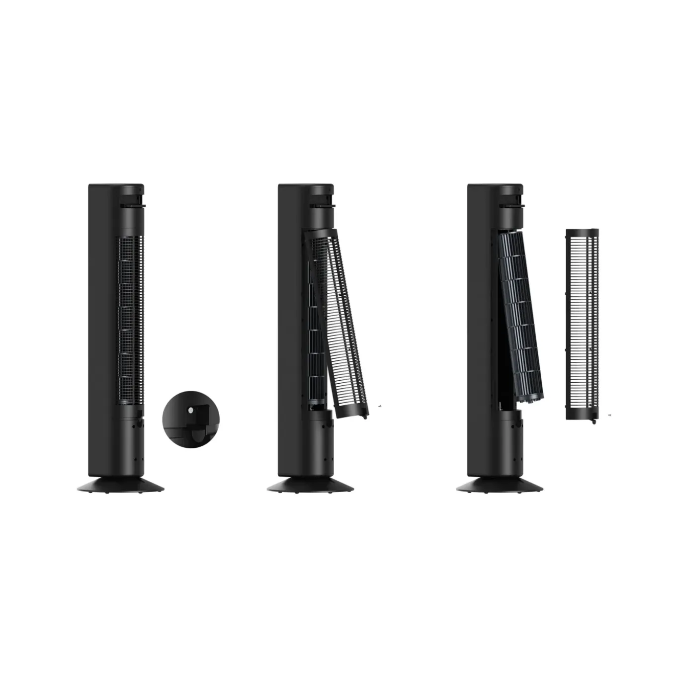 Torenventilator Eurom Vento 3D Silent Comfort Tower - 12 snelheden - oscillerend - met timer - Hoogte 95cm