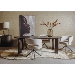 Tower Living - Allure Eettafel Deens Ovaal - 220 Cm - Donkerbruin