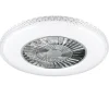 Trio - Plafondventilator Harstad - Zilver - 60x60x18 Cm