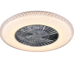 Trio - Plafondventilator Harstad - Zilver - 60x60x18 Cm