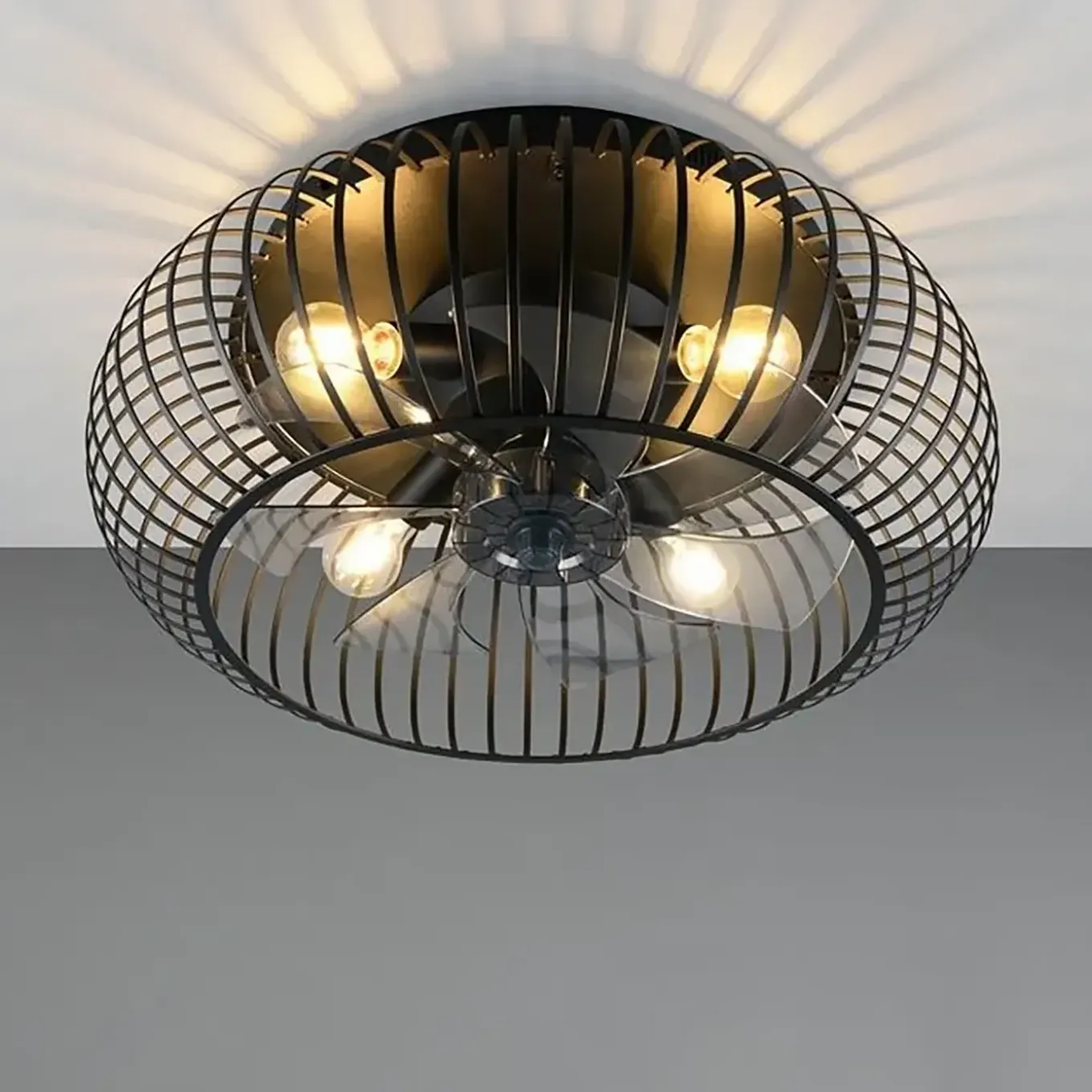 Trio - Plafondventilator Johanna - Zwart - 61x61x25.5 Cm