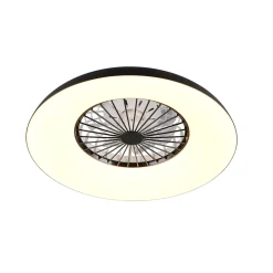 Trio - Plafondventilator Svaerholt - Zwart - 60x60x19.5 Cm