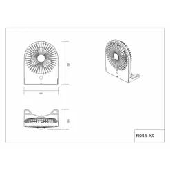 Trio - Ventilator Breezy - Pistache Groen - 0x0x23 Cm
