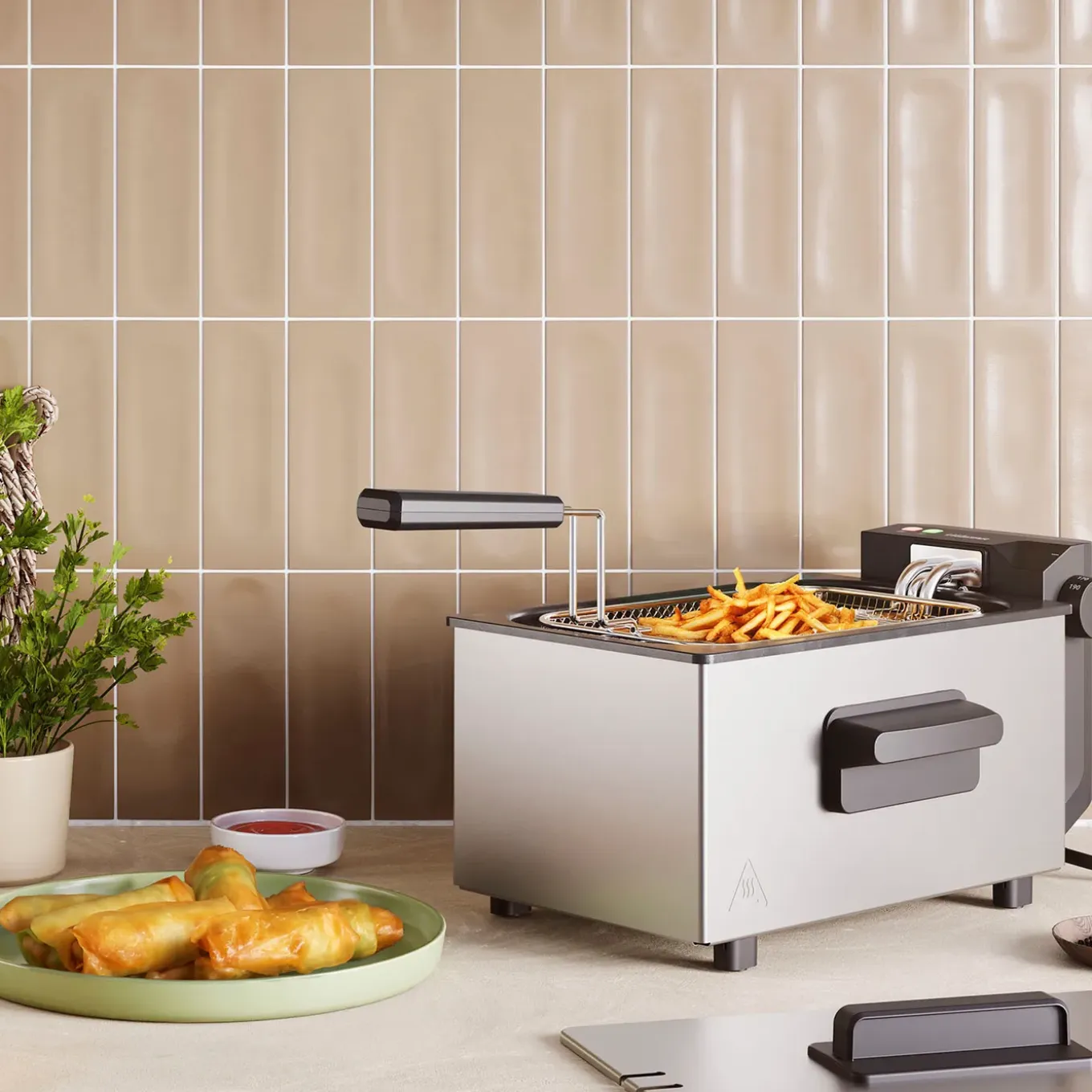Tristar Frituurpan - 3 Liter - Koude Zone -2000W Friteuse - Vaatwasserbestendig