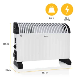 Tristar KA-5168 - Convectorkachel - Elektrische Verwarming - Timer - Turbofunctie - 2000W
