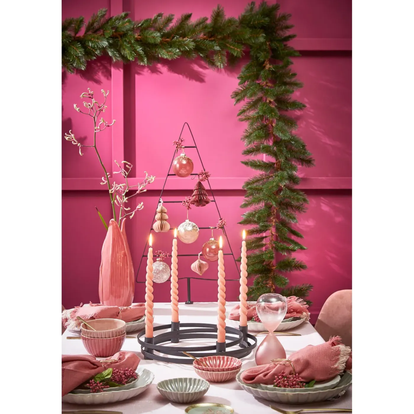 Triumph Tree Forest Frosted Guirlande Groen Tips 140 - L180xd33cm