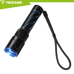 Trizand - Led Zaklamp 800 Lumen – Oplaadbaar 5000mah Usb-c, Zoom, Waterdicht, Powerbank