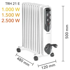 Trotec Olieradiator Trh 21 E - Met Thermostaat