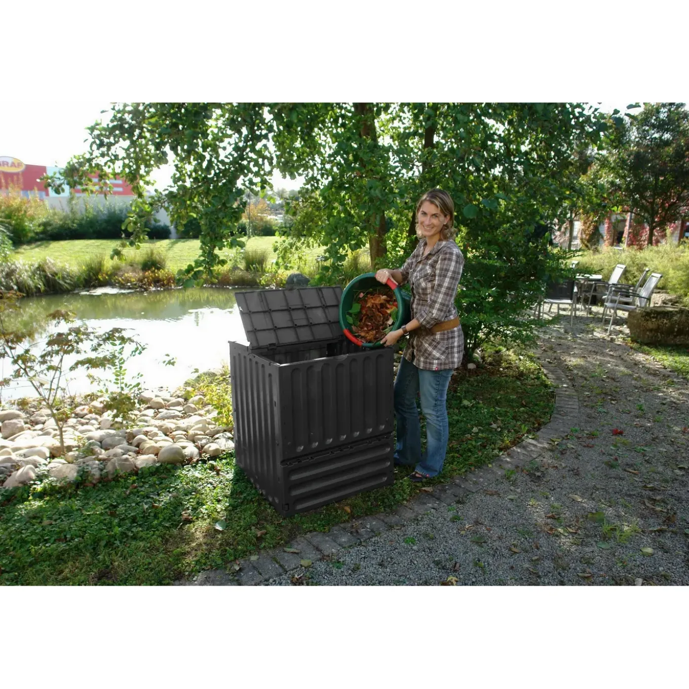 TUINCOMPOSTER KING 400L ZWART