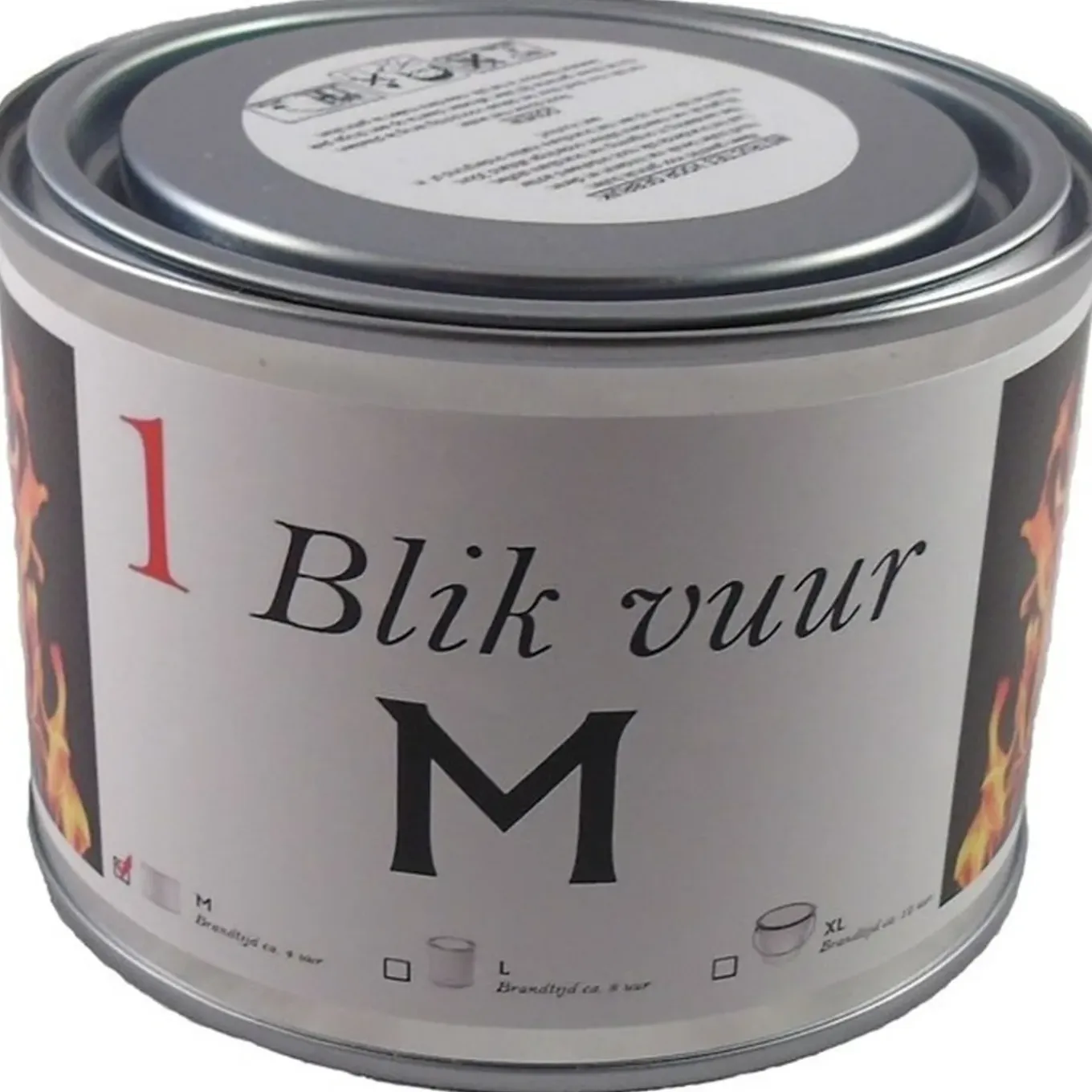 Tuinfakkel In Blik - 5x - 4 Branduren - 11 X 7 Cm