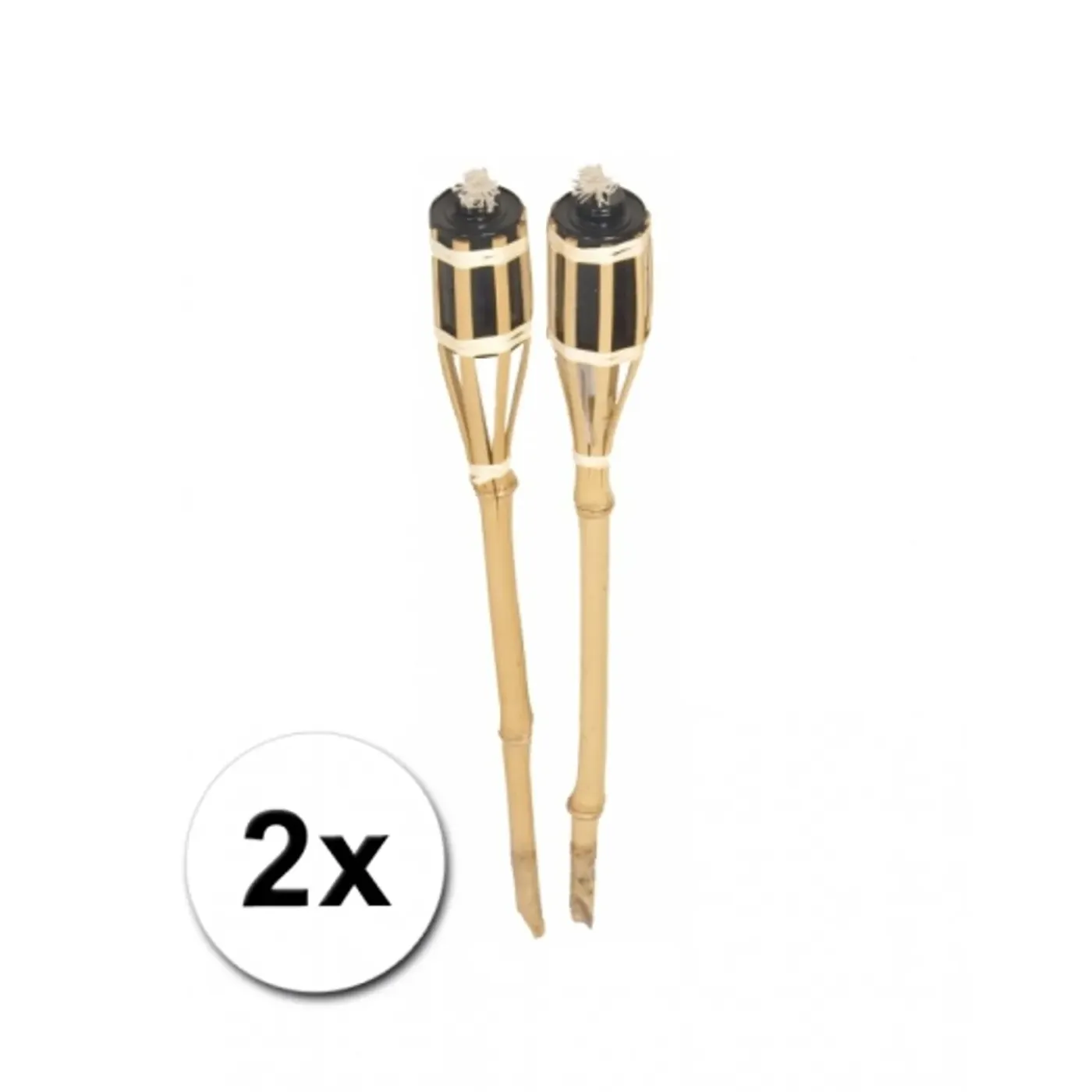 Overig Tuinfakkels - 2x Stuks - Bamboe - 61 Cm - Navulbaar