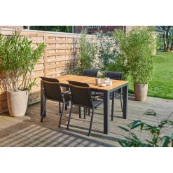 Overig Tuintafel Limoux aluminium/teakhout 152x90cm