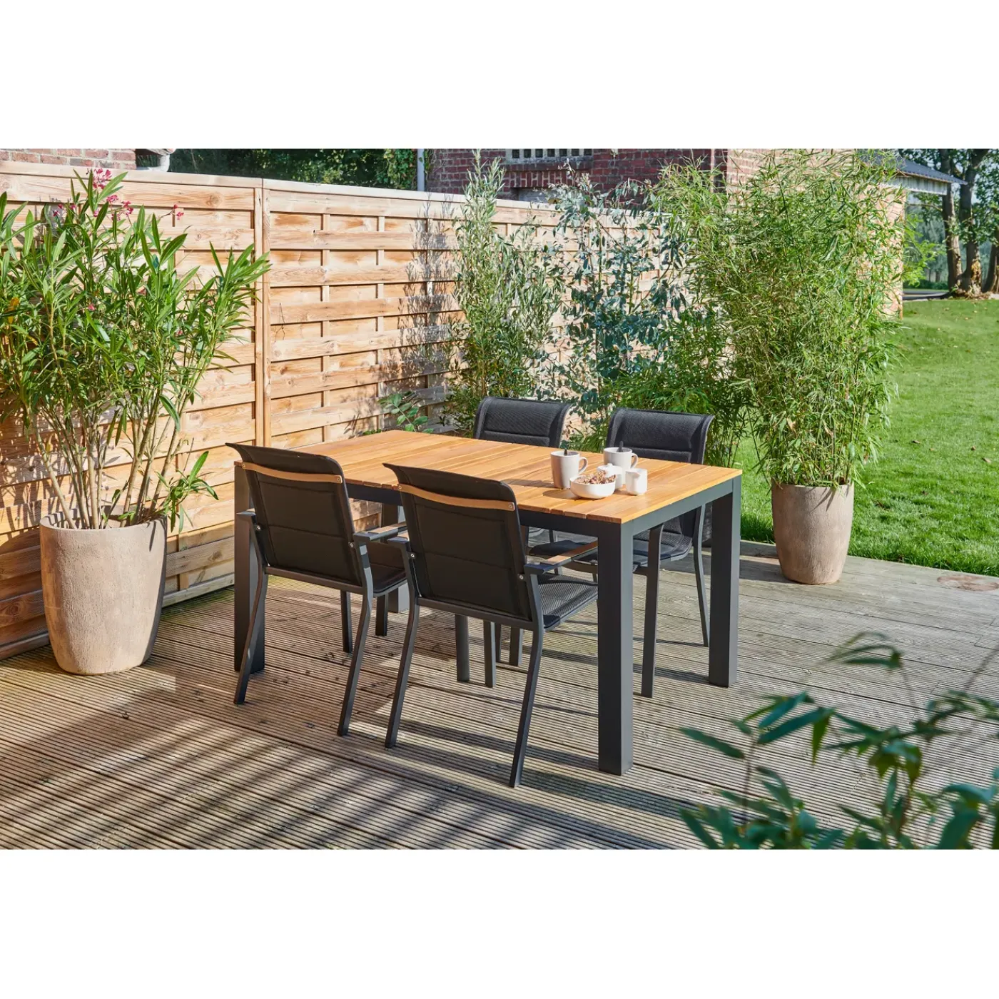 Overig Tuintafel Limoux aluminium/teakhout 152x90cm