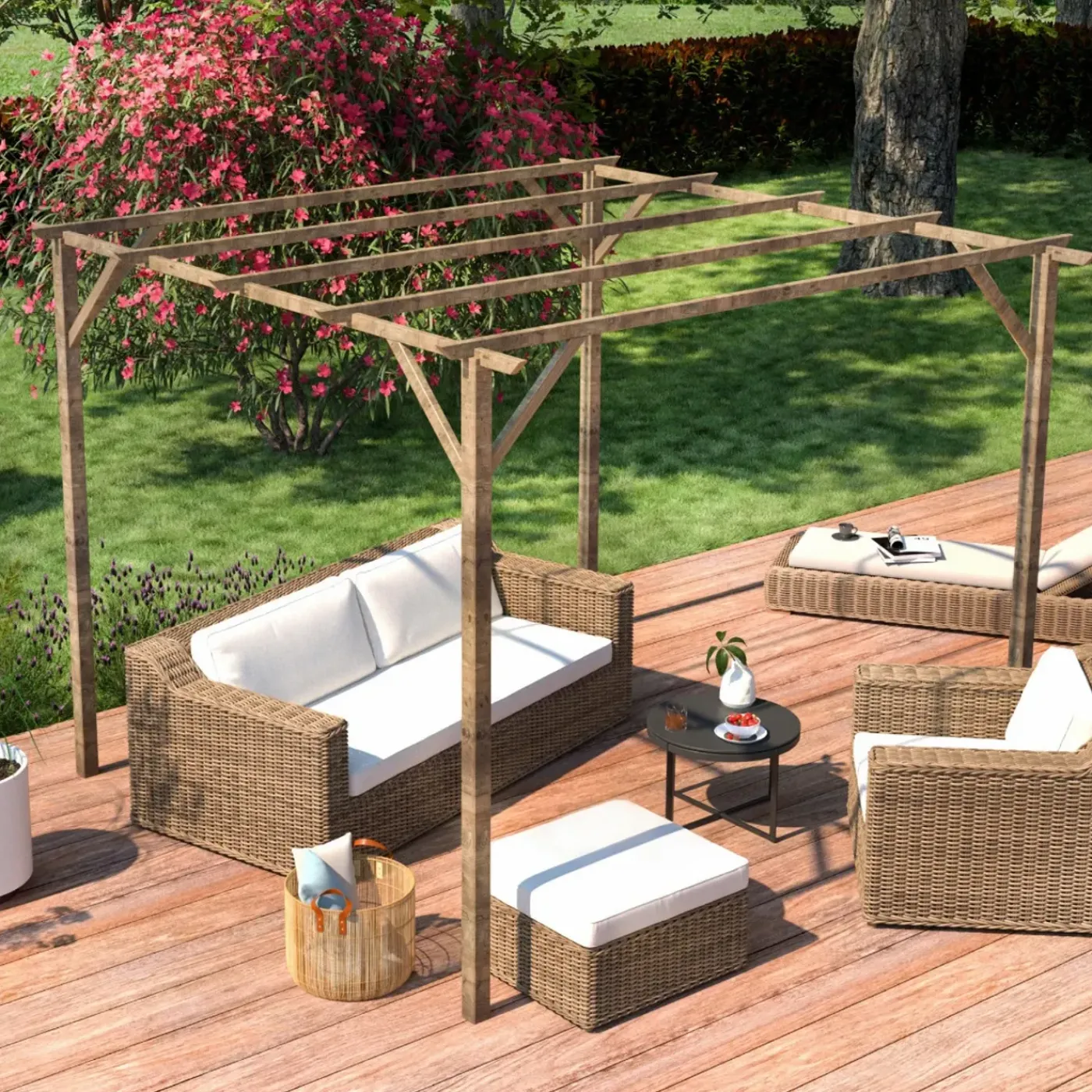 Tuintoppers Pergola Patagonië Prieel 300 x 300 cm