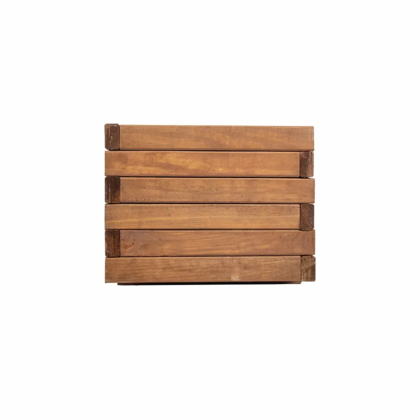 Tuintoppers Plantenbak met Worteldoek Bruin Grenen 40 x 40 cm