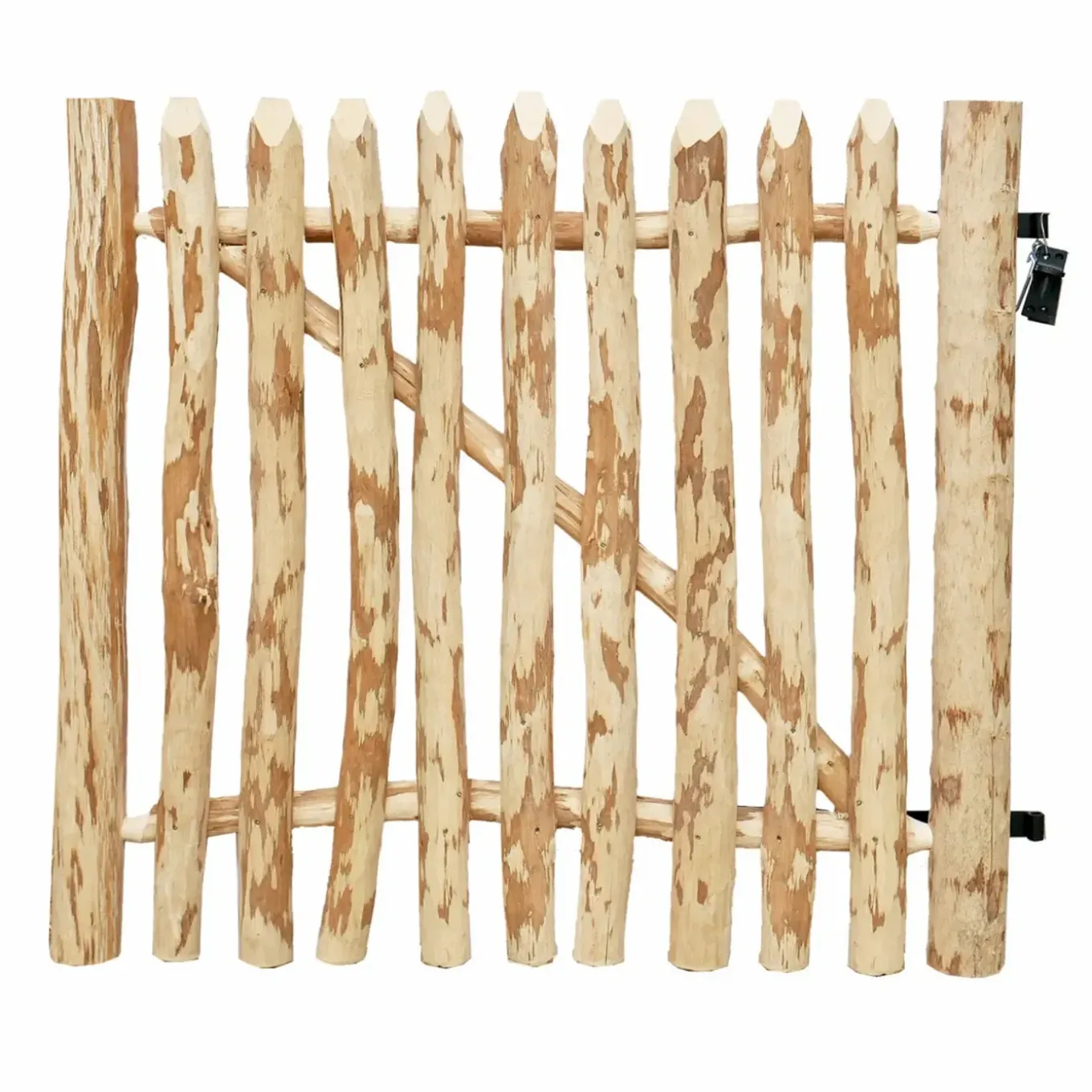 Tuintoppers Poort Schapenhek Hazelaarhout 100 X 100 Cm - Latafstand 3 - 5 Cm