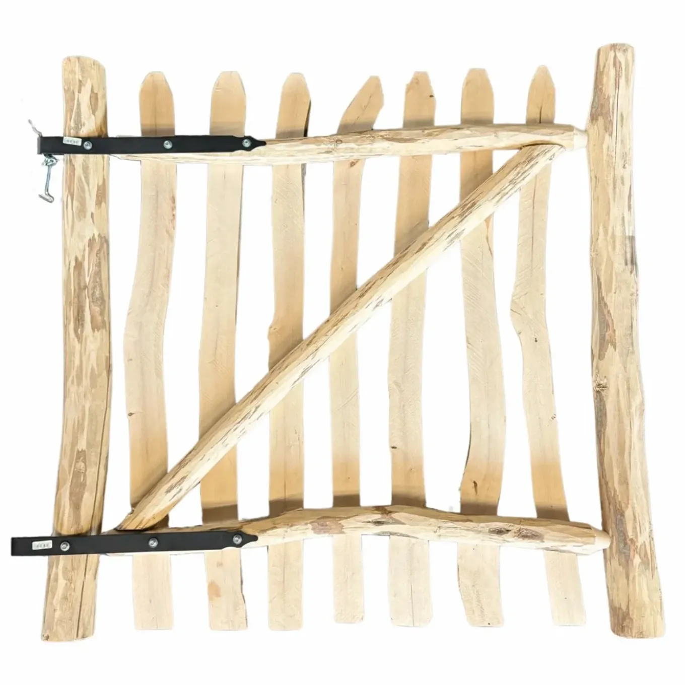 Tuintoppers Poort Schapenhek Hazelaarhout 100 X 100 Cm - Latafstand 3 - 5 Cm