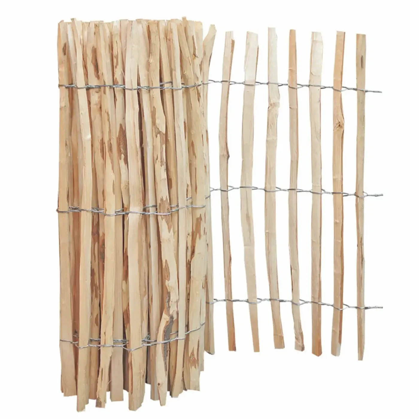 Tuintoppers Schapenhek Rol Hazelaarhout 500 x 100 cm - Latafstand 3 - 5 cm