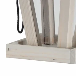 Tuintoppers Vogelvoederhuis Hangend Met Zinken Dak En Ophangkoord – Grey Wash