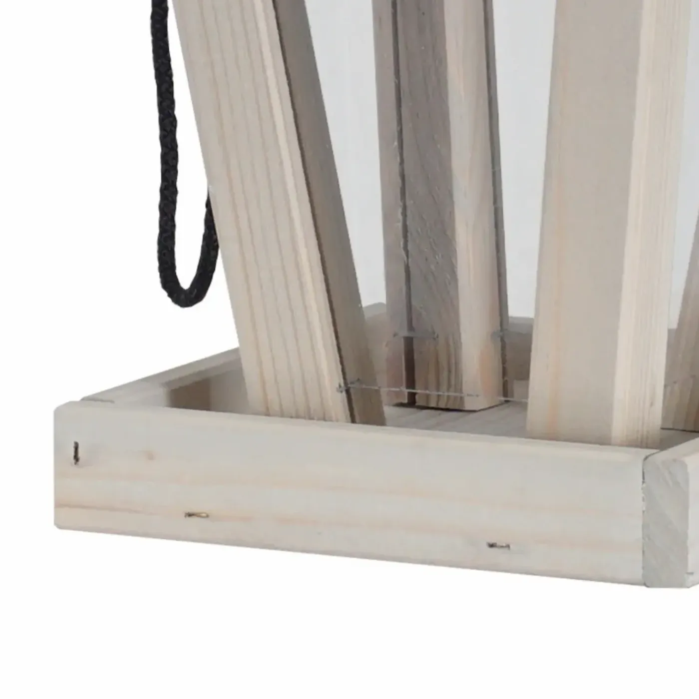 Tuintoppers Vogelvoederhuis Hangend Met Zinken Dak En Ophangkoord – Grey Wash